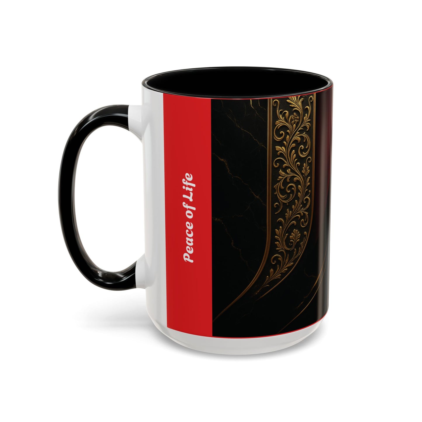 Elegant Accent Coffee Mug for Sophisticated Mornings, Gift for Coffee Lovers, Stylish Kitchenware, Perfect for Holidays, Home & Office Use