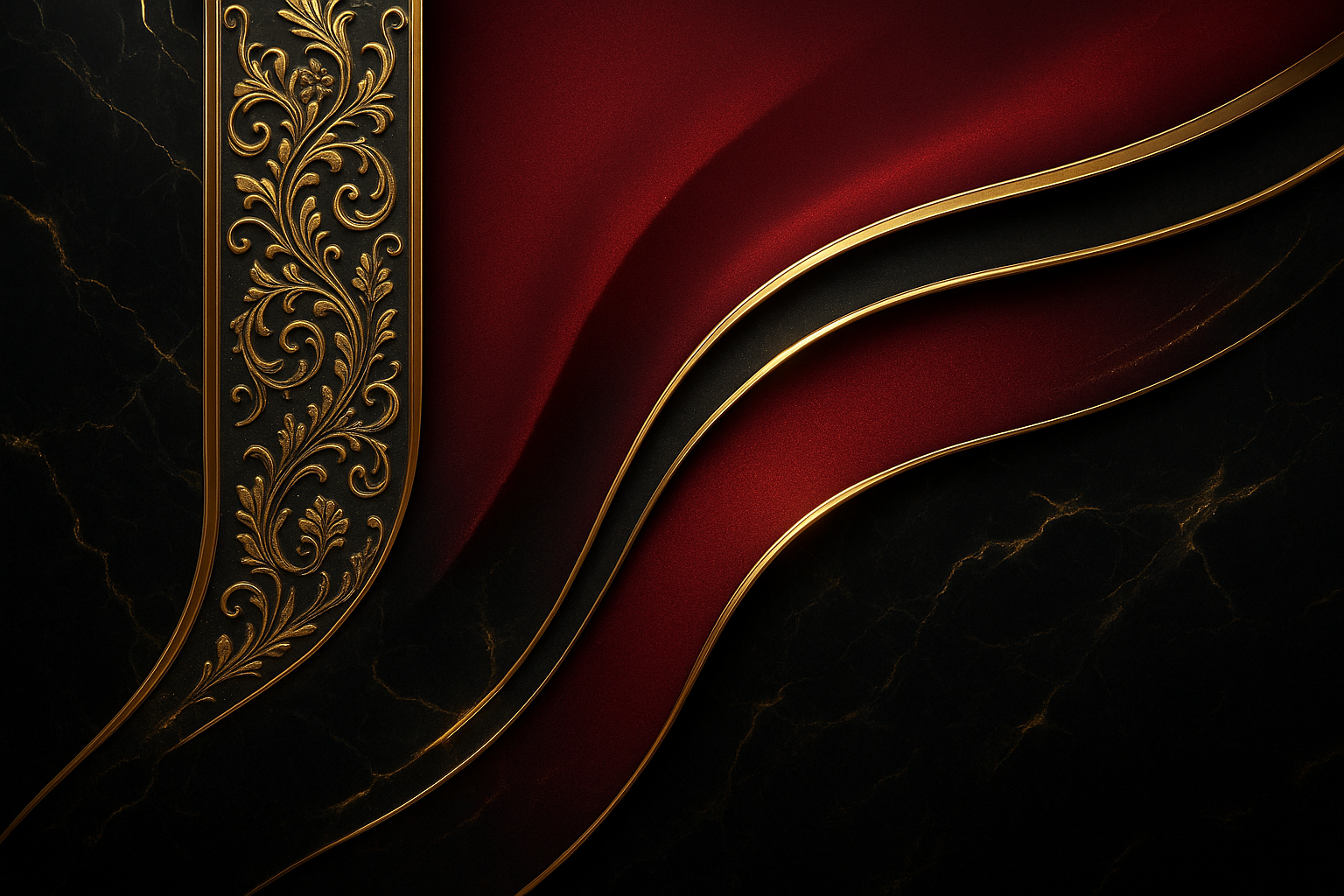 how about blaxk red and gold