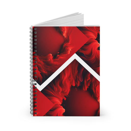Crimsen Misfit Spiral Notebook - Ruled Line, Journal, Stationery, Gift for Students,Fun Writing