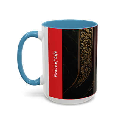 Elegant Accent Coffee Mug for Sophisticated Mornings, Gift for Coffee Lovers, Stylish Kitchenware, Perfect for Holidays, Home & Office Use