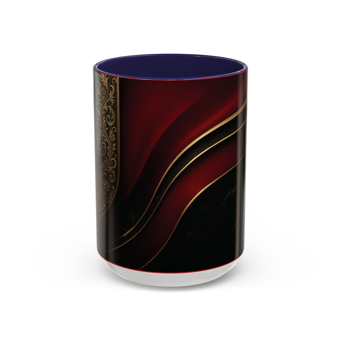 Elegant Accent Coffee Mug for Sophisticated Mornings, Gift for Coffee Lovers, Stylish Kitchenware, Perfect for Holidays, Home & Office Use