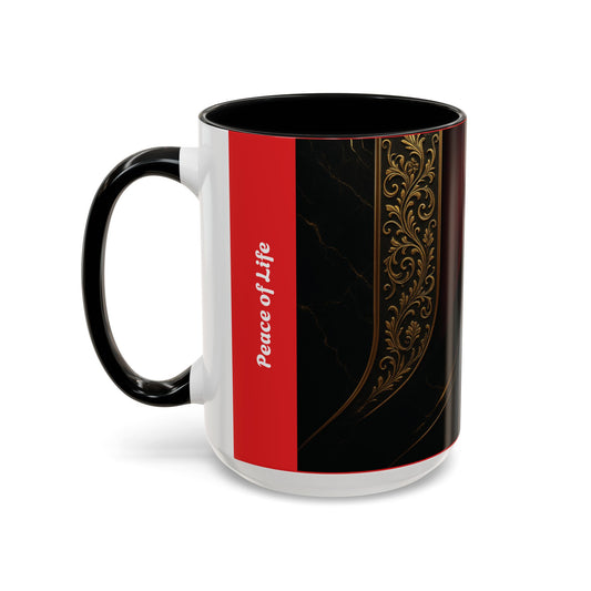Elegant Accent Coffee Mug for Sophisticated Mornings, Gift for Coffee Lovers, Stylish Kitchenware, Perfect for Holidays, Home & Office Use
